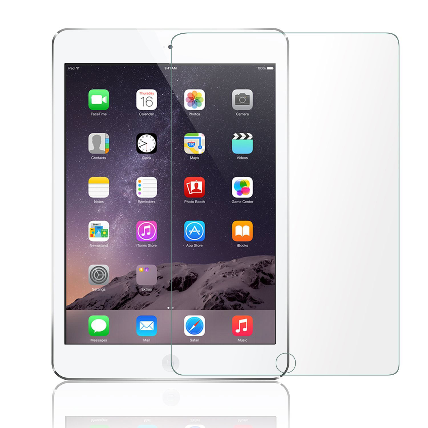 iPad 9.7 / iPad Pro 9.7 / iPad Air 2 / iPad Air Tempered Glass Screen Protector (Clear)